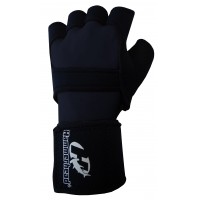 LUVA HAMMERHEAD TRAINING GEAR COM SUPORTE PARA PUNHO - PRETO