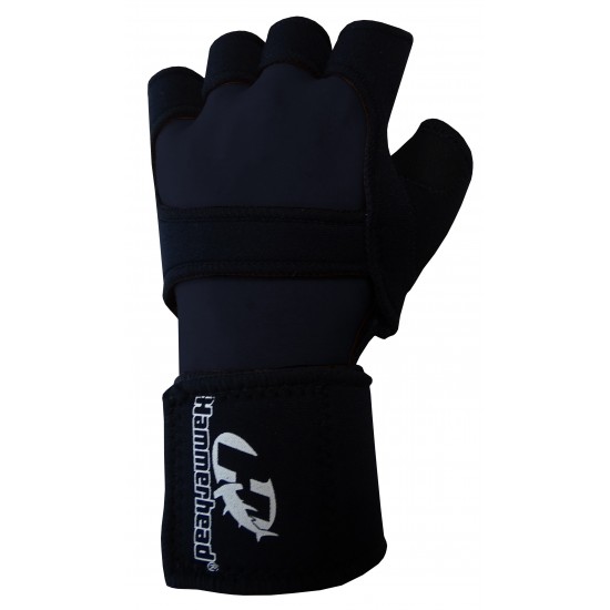 LUVA HAMMERHEAD TRAINING GEAR COM SUPORTE PARA PUNHO - PRETO