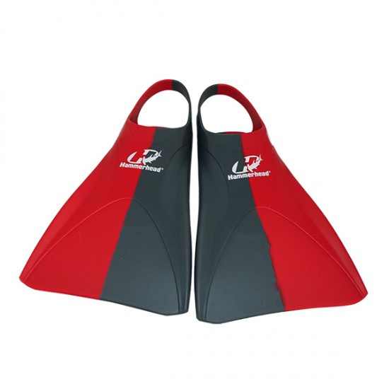 NADADEIRA HAMMERHEAD PREMIUM FINS - CINZA/VERMELHO