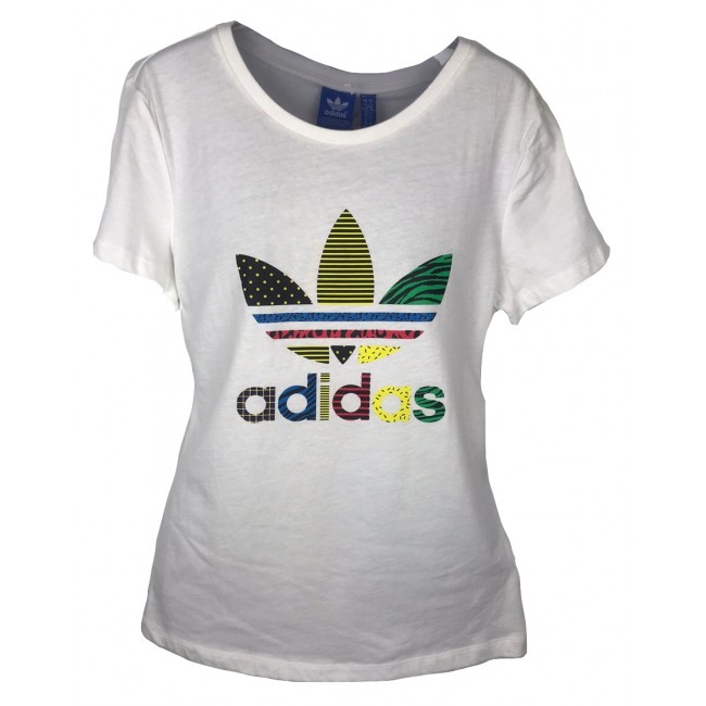 camiseta colorida adidas